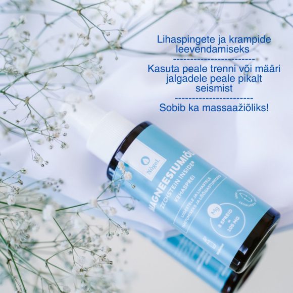 Magneesiumiõli sobib lihaspingete ja krampide leevendamiseks
